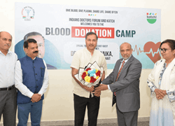 Indian Doctors forum organised Blood Donation camp