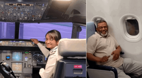 Former Bahrain Resident Shruthi Sathish Becomes Indigo Pilot, Honors Father Mid-Flight