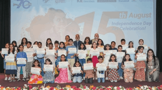 Embassy of India in Oman Honors Young Creative Talent on Independence Day